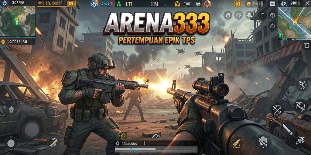Tangkapan layar ARENA333 menampilkan aksi pertempuran yang intens dan grafis yang menawan.