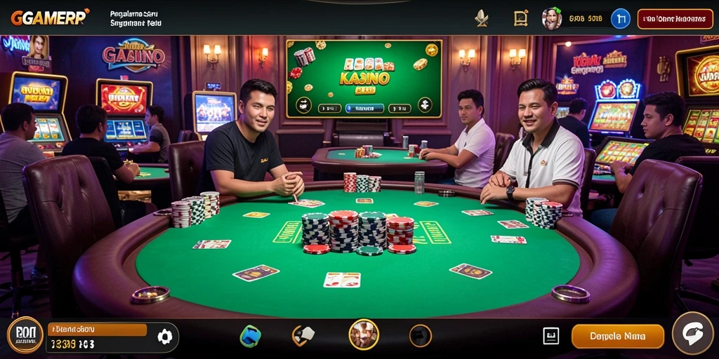 Tampilan menarik dari gameplay Kasino di GAMERP.