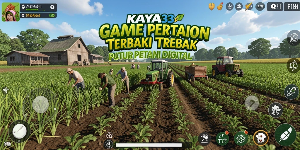 Tampilan gameplay KAYA33 yang menarik dengan aktivitas bertani.