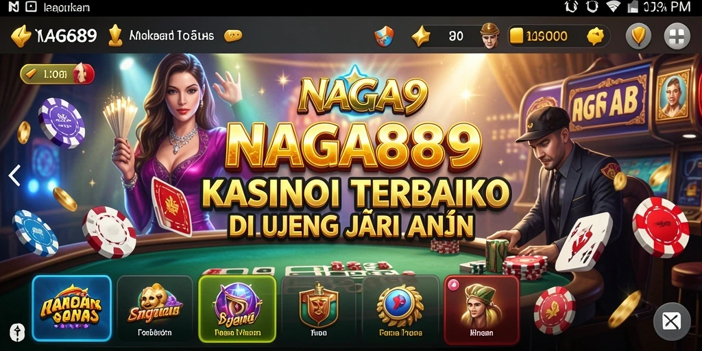 Tampilan gameplay NAGA889 yang menarik dan penuh warna.