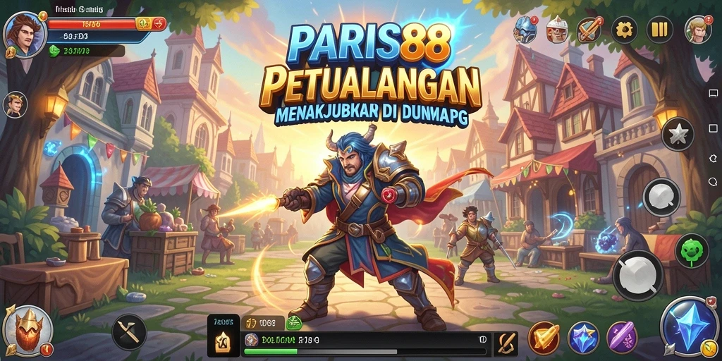Screenshot utama PARIS88 menunjukkan aksi pertempuran epik yang mendebarkan.