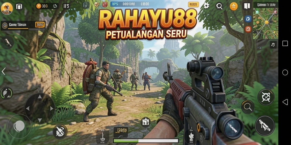 Tampilan gameplay mendebarkan di RAHAYU88 dengan aksi TPS yang intens.