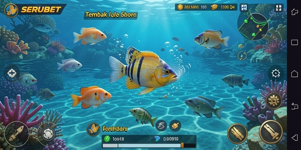 Tangkapan ikan seru di SERUBET dengan gameplay menantang.