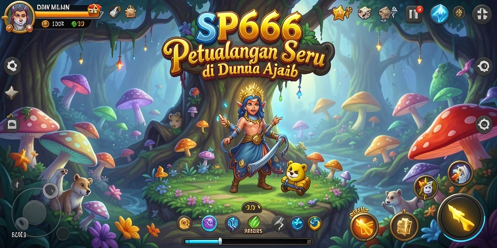Tangkapan layar utama SP666 dengan aksi petualangan yang menegangkan.