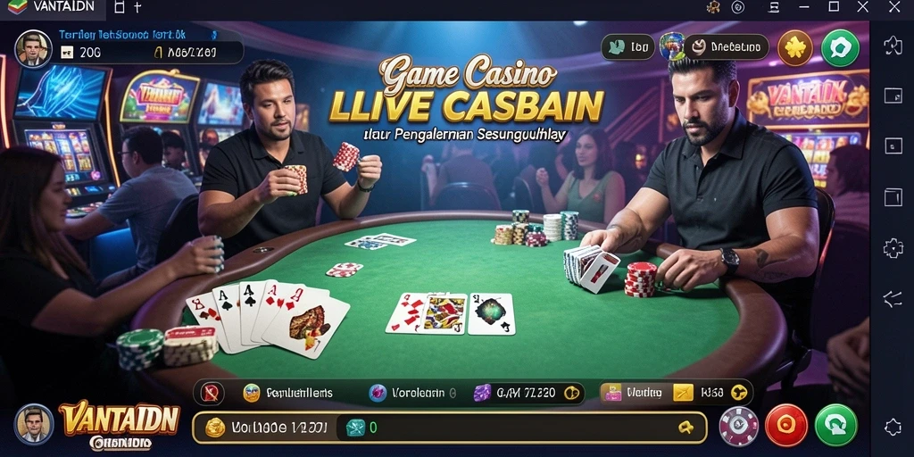 Screenshot VANTAIDN menampilkan dealer langsung dan gameplay yang mengesankan.
